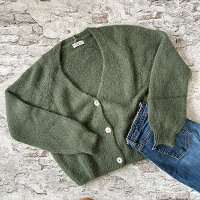 Alpaka Cardigan "olive" von Sarah & Sally