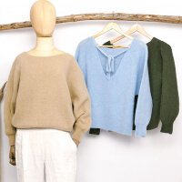 Alpaka Pullover mit Schleife "natur" von Sarah & Sally