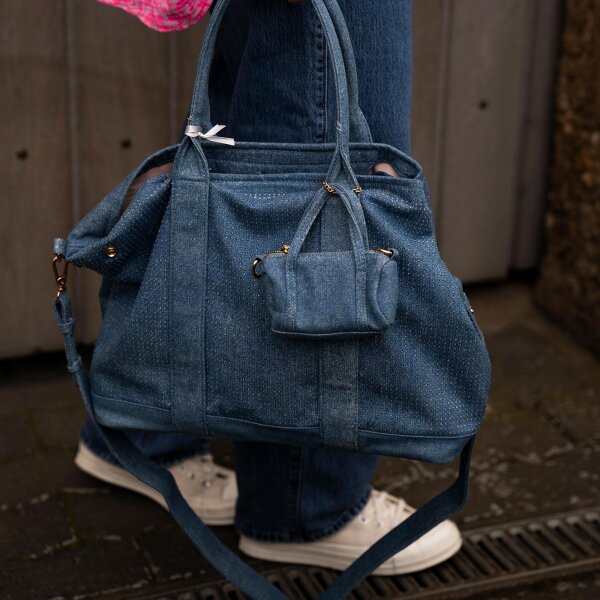 Jeansshopper dunkel