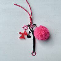 Bag Charm "pinky Balloondog"