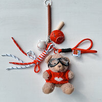 Bag Charm "Baseball-Teddy"