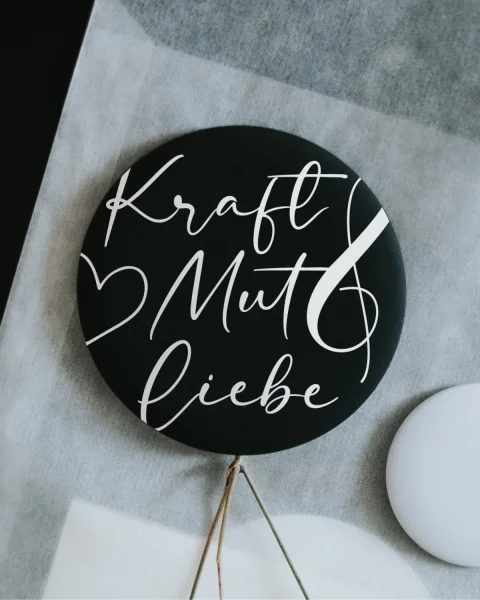 Magnet "Kraft, Mut und Liebe" groß von Heldenglück