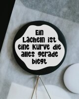 Magnet "Ein L&auml;cheln ist eine Kurve"...