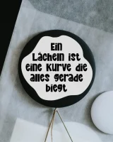 Magnet "Lächeln ist eine Kurve" groß...