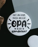 Magnet "Kurz und knapp, ehrlich und klar: Opa du...