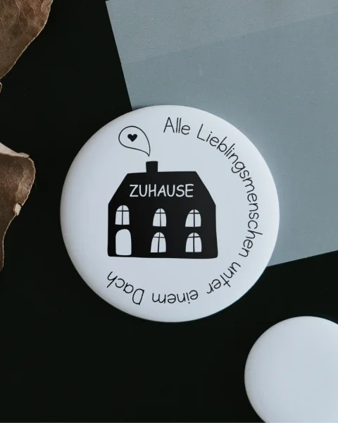 Magnet "Alle Lieblingsmenschen unter einem Dach" groß von Heldenglück
