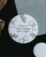 Magnet "Mach dir lieber Nudeln statt Sorgen"...