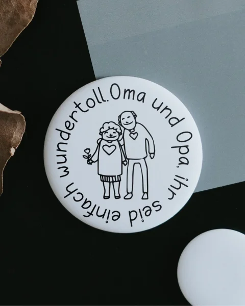 Magnet "Oma und Opa" groß von Heldenglück