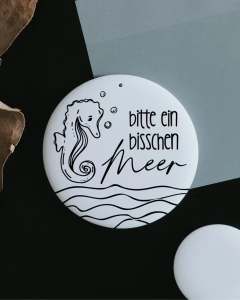 Magnet "Bitte ein bisschen Meer" groß von Heldenglück