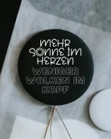 Magnet "Mehr Sonne im Herzen weniger Wolken im...