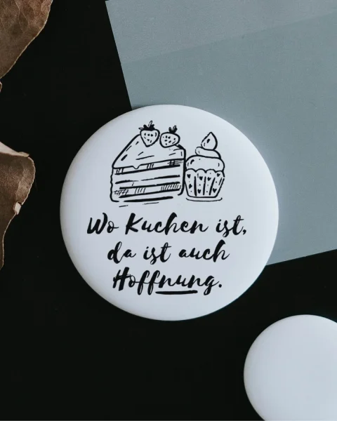 Magnet "Wo Kuchen ist" groß von Heldenglück