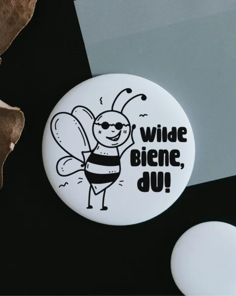 Magnet "Wilde Biene" groß von Heldenglück