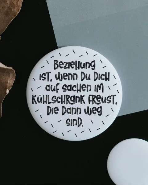 Magnet "Beziehung Kühlschrank" groß von Heldenglück
