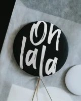 Magnet "ohlala" klein von Heldenglück