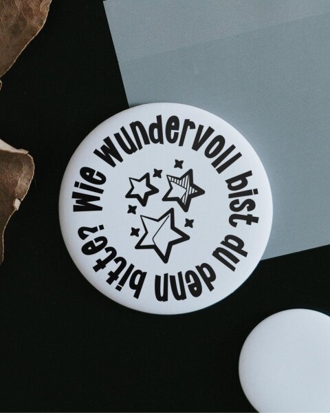 Magnet "Du bist wundervoll" klein von Heldenglück