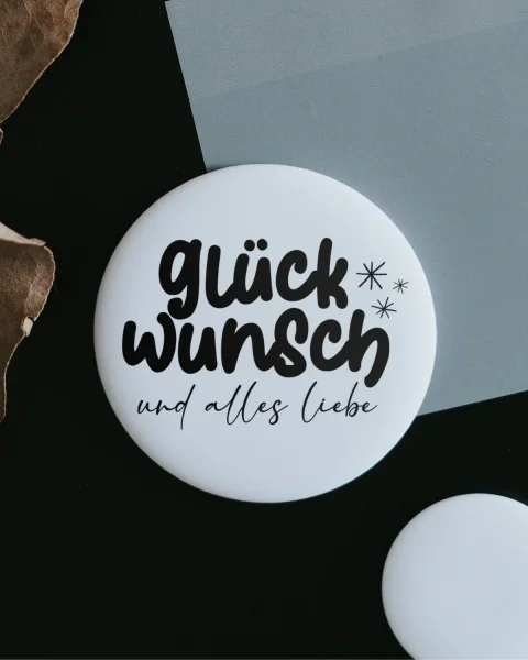 Magnet "glückwunsch" klein von Heldenglück