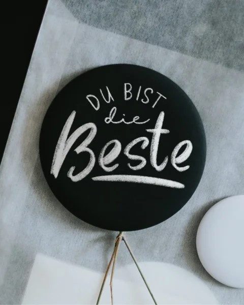 Magnet "Du bist die Beste" klein von Heldenglück