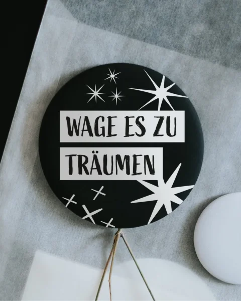 Magnet "Wage es zu träumen" klein von Heldenglück