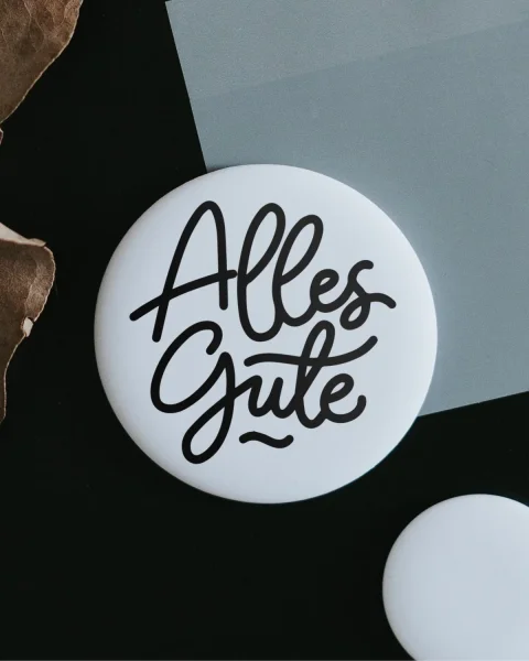 Magnet "Alles Gute" klein von Heldenglück
