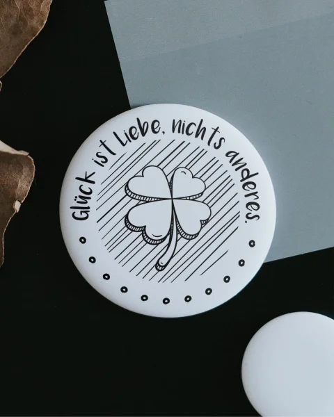 Magnet "Glück ist Liebe" klein von Heldenglück