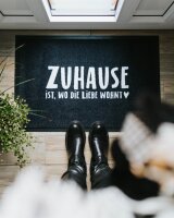 Fußmatte "Zuhause" von Heldenglück