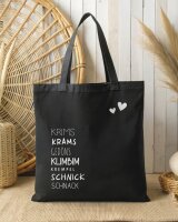 Tasche aus Canvas "Krims Krams" Schwarz von...