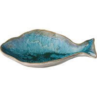 Schale Ocean blue fischförmig medium von IB Laursen