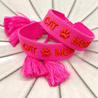 Statement-Armband "Cat Mom pink" von Parsley...