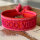 Statement-Armband "Good Vibes pink-rot-orange" von Parsley & Pepper