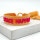 Statement-Armband "Love Peace Happiness orange-pink" von Parsley & Pepper