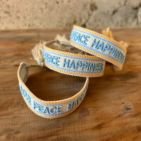 Statement-Armband "Love Peace Happiness...