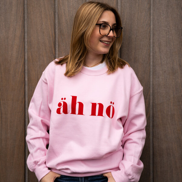 Sweatshirt "Äh nö rot Flock" von Mellow Words