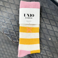 Socke Cosy Rose-yellow-ecru von Unio Hamburg 36-38