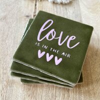 Bunte Fliese "love is in the air" von Yett