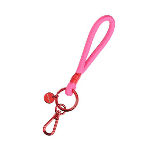 Schlüsselanhänger Metropolitan Neo pink/rot mit Karabiner von Giftcompany