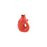 Fisch Vase Monsieur Carafon "coral red" XS von...