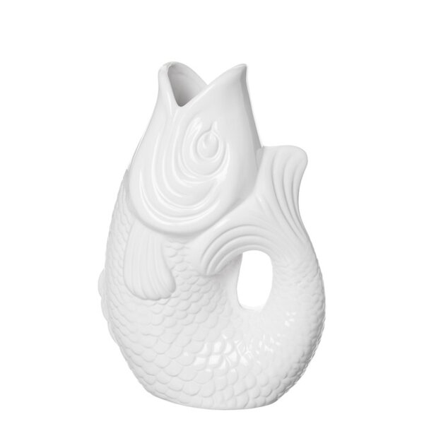 Fisch Vase Monsieur Carafon "weiß" S von Giftcompany