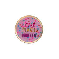 Glasteller Love Plates Peace & Konfetti von Giftcompany