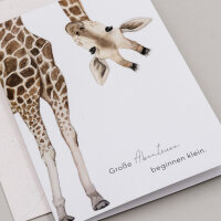 Klappkarte "Giraffe" von Eulenschnitt