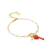 Armband Fruitcharms"strawberry" von Biba