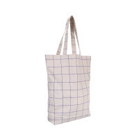 Baumwolltasche "Karo royalblau" von Kado Design