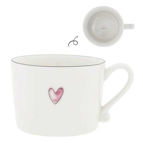 Tasse / Mug "White/Rose Heart" von Bastion Collections
