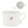 Tasse / Mug "White/Rose Heart" von Bastion Collections