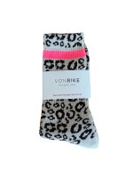 Socke Leopard "beige-braun" von VON RIKE 35-38