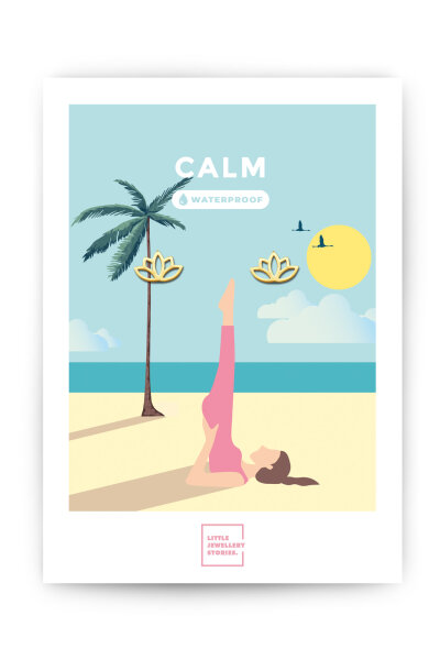 Ohrstecker Miami "Calm" gold von Little Jewelleries Stories