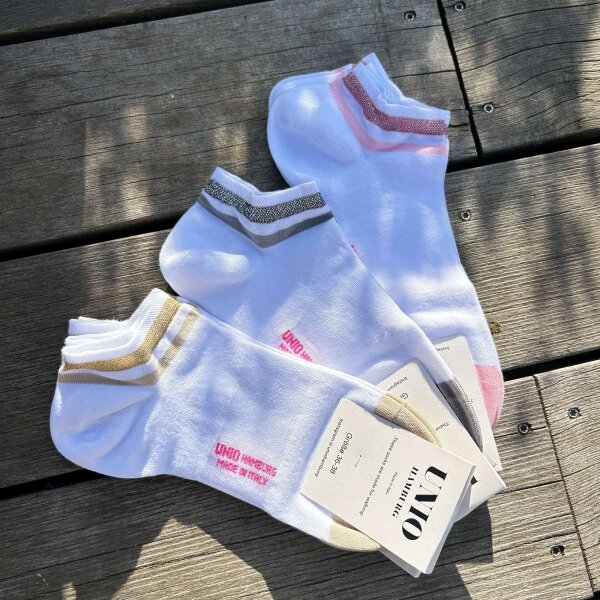 Socke Shorty Glitzi von Unio Hamburg 39-42 rose