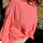 Musselinbluse regular "Leo neonorange-rosa" One Size