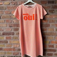 Sweat-Kleid Stripe "neonorange" One Size