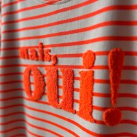Sweat-Kleid Stripe "neonorange" One Size