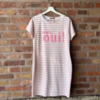 Sweat-Kleid Stripe "rosa" One Size